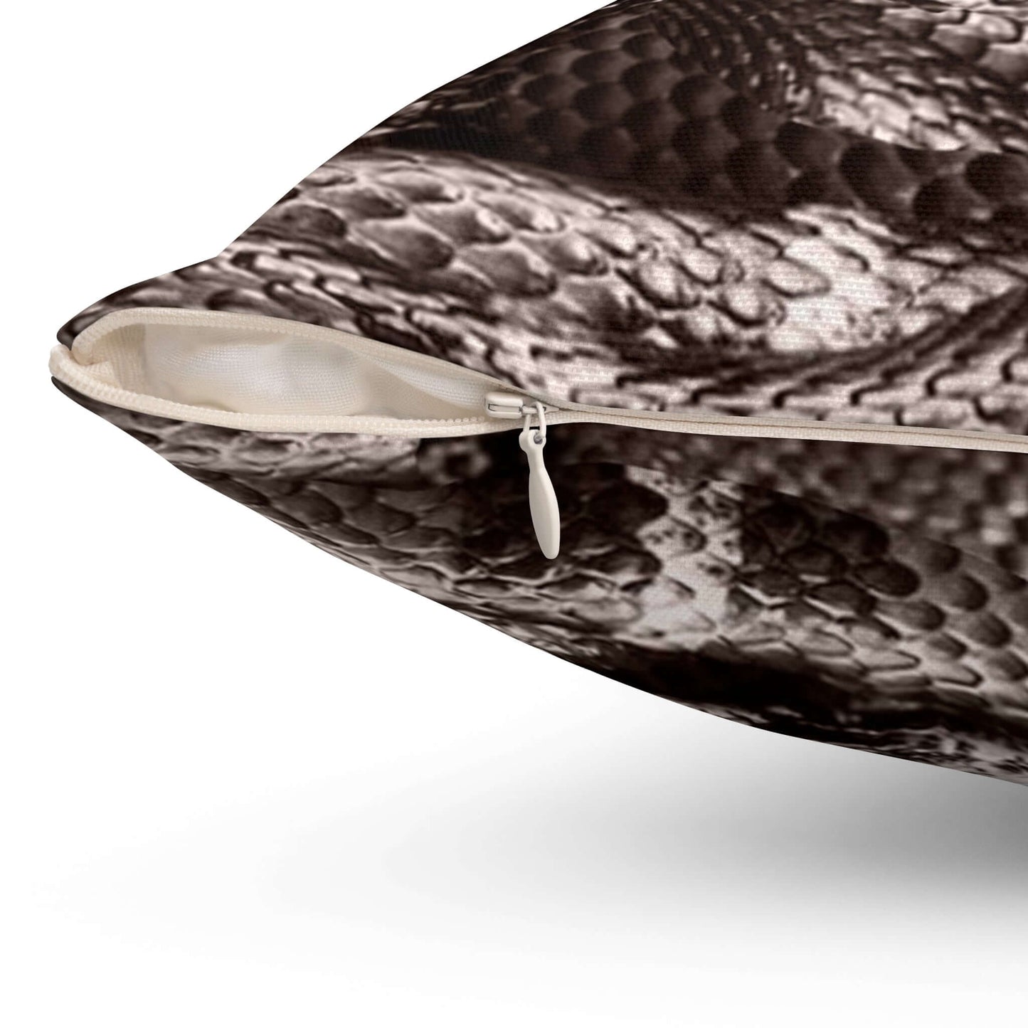 Spun Polyester Designer Square Pillow - Snakes - Revel Sofa