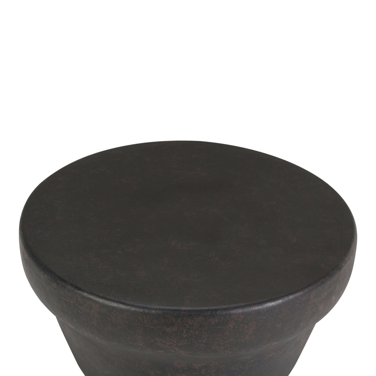 Garvy Metal Round Coffee Table, Rustic Bronze 33" - Revel Sofa