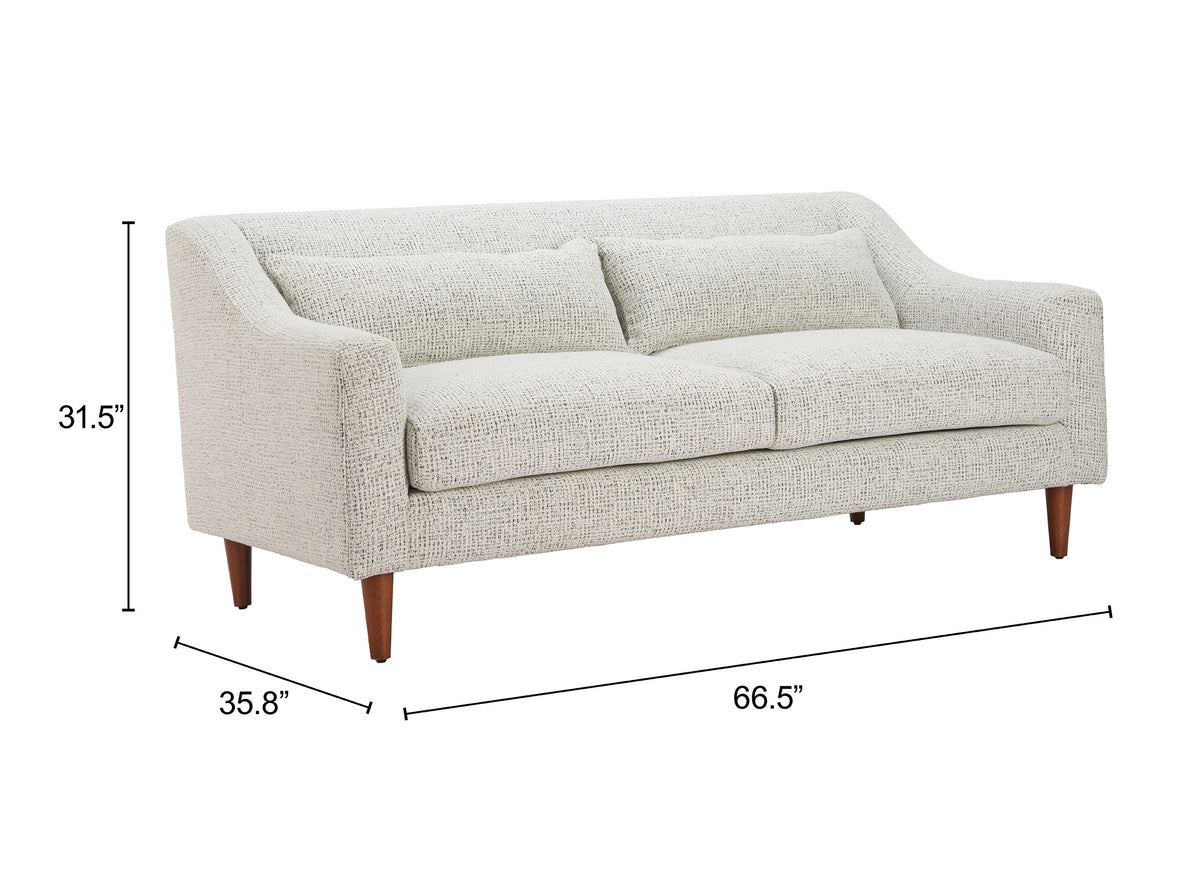 Koseli Pewter Gray Loveseat
