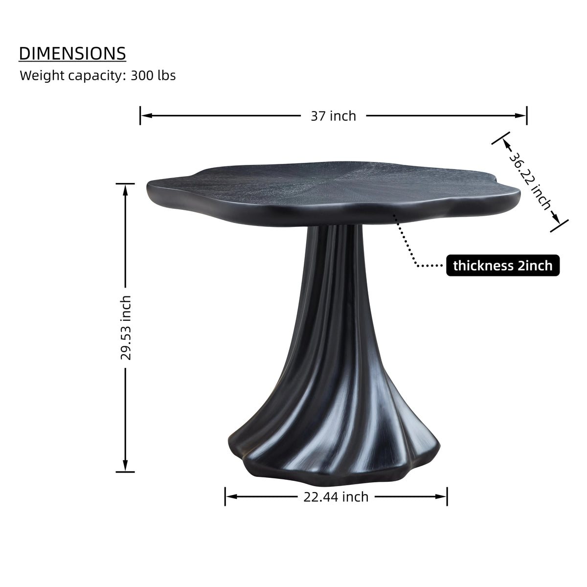 Inga Sculptural Dining Table
