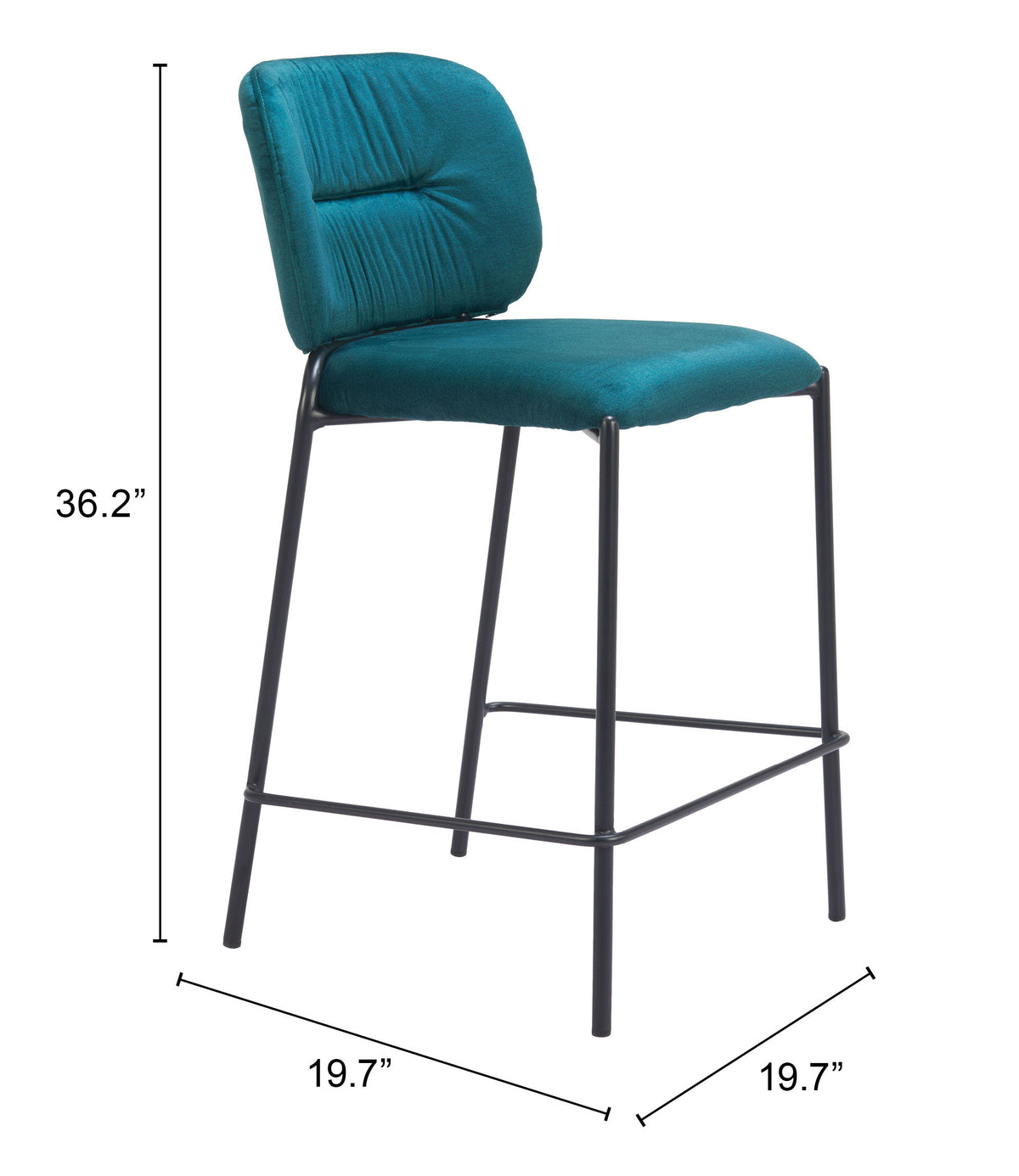 Plat Green Counter Stool (Set of 2)