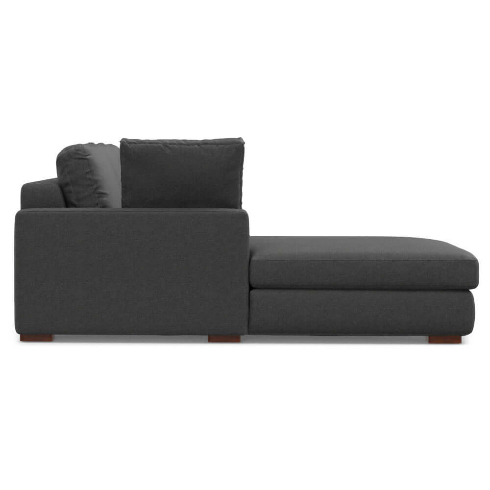 Charlie Modern Deep Seat Sectional Chaise Sofa 122"