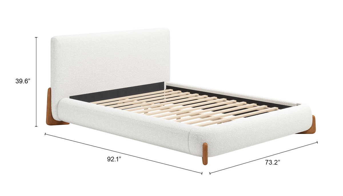 Baris Ivory Queen Bed