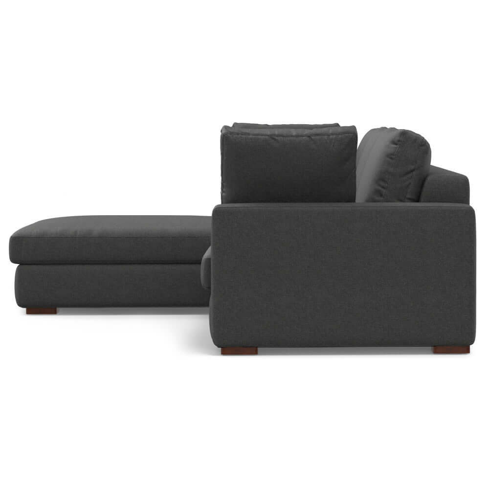 Charlie Modern Deep Seat Sectional Chaise Sofa 122"