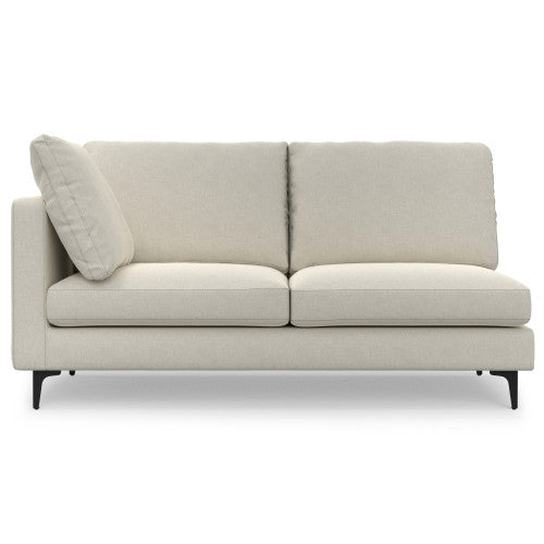 Ava MCM Cream Symmetrical Corner Sofa Sectional 102"