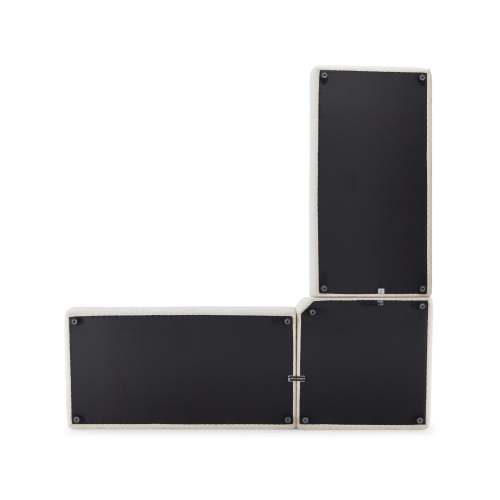 L-Shape Ivory Bouclé Sectional Sofa 120” – Kaynes Modern Corner Teddy Bouclé Couch