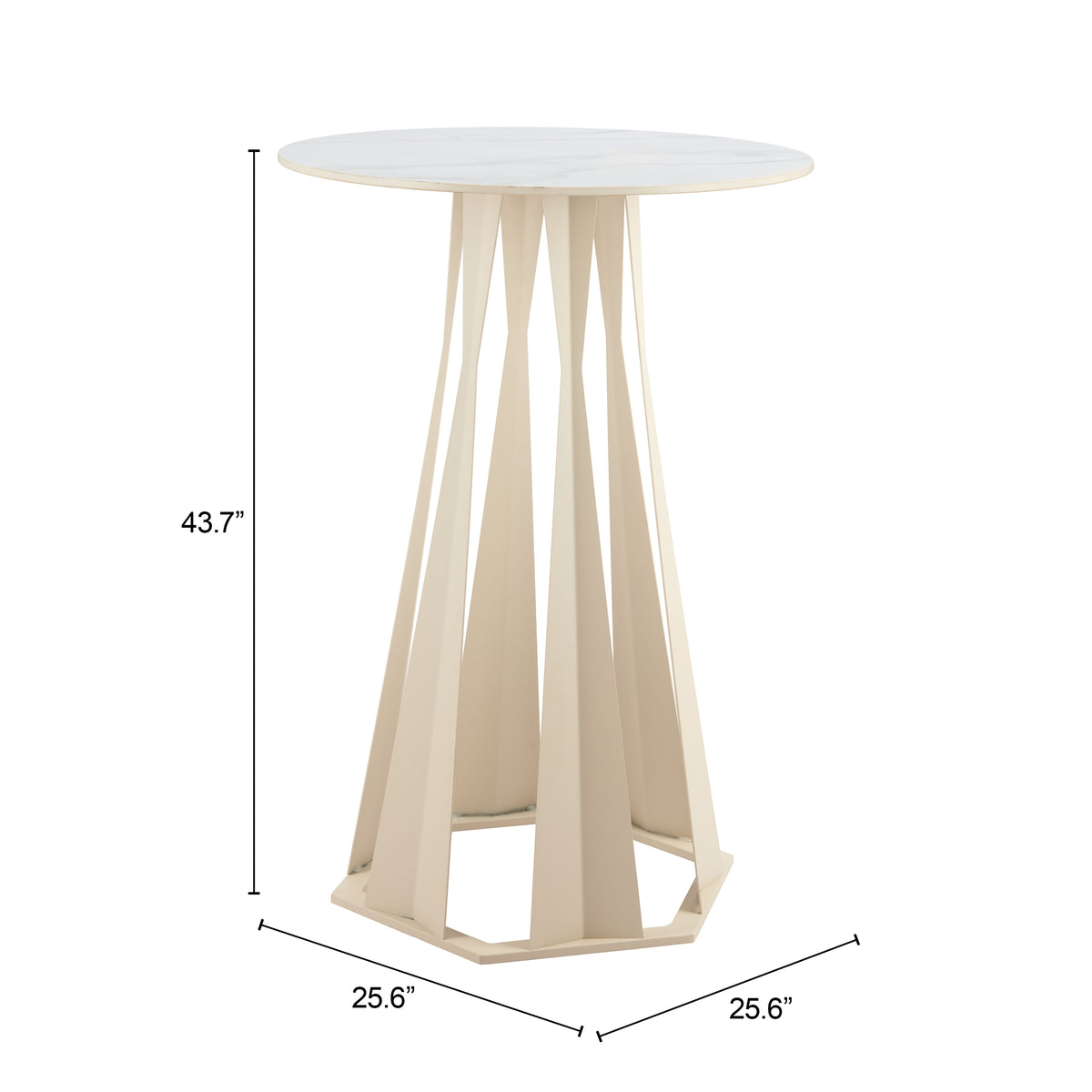 Axis White Bar Table