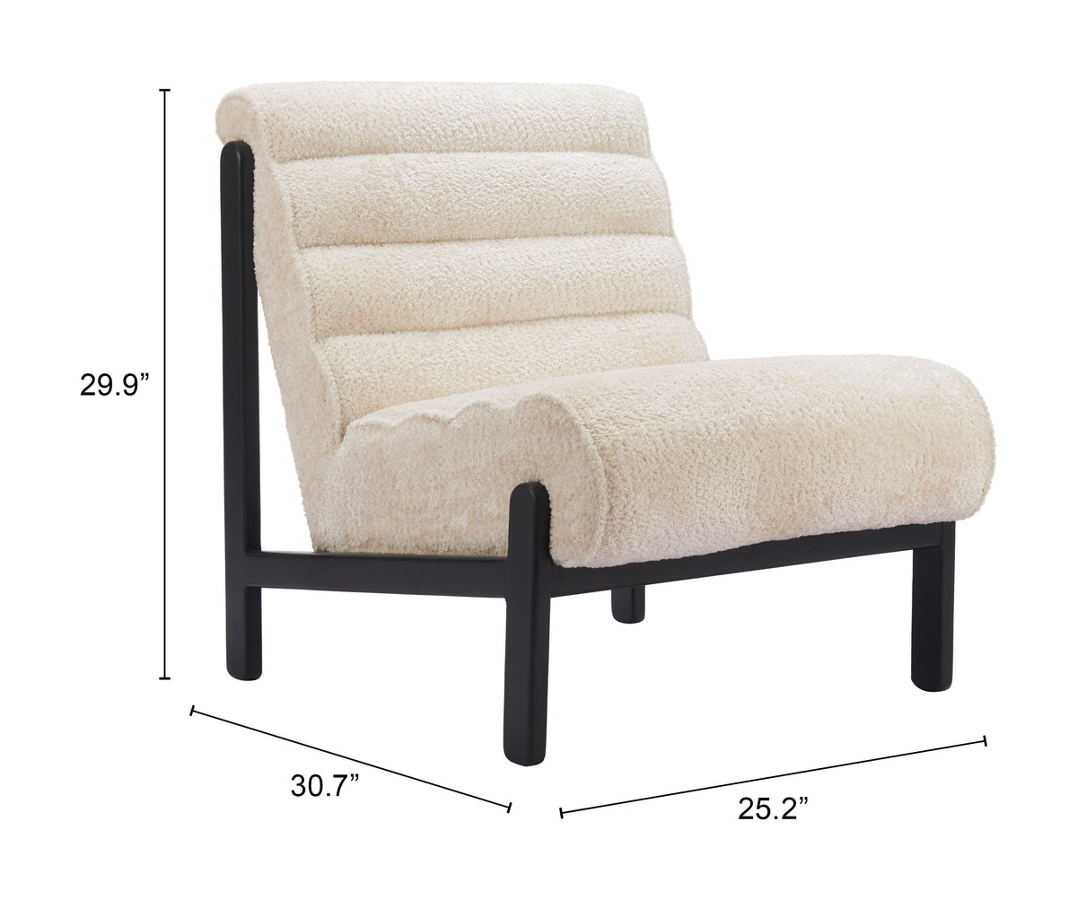 Maki Beige Accent Chair