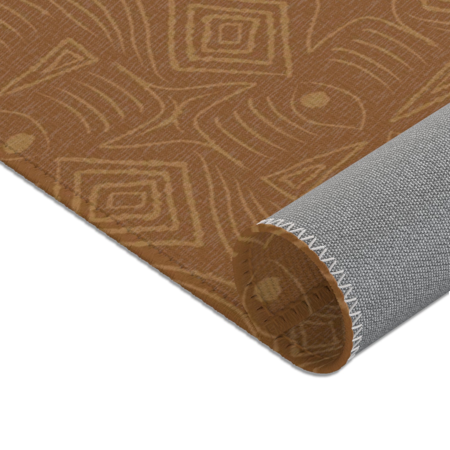 Rectangular Area Designer Rug (Brown) - Revel Sofa