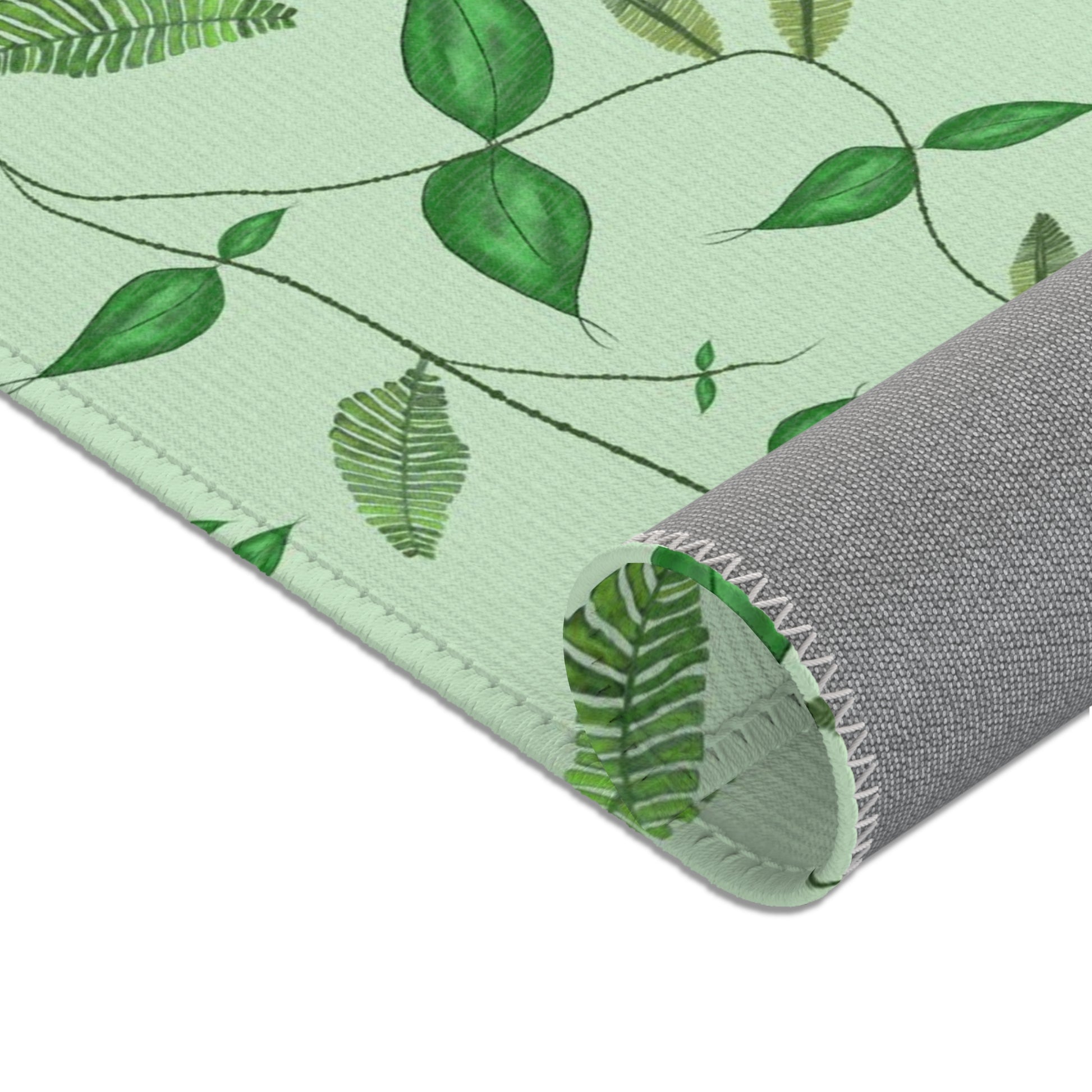 Rectangular Area Designer Rug (Leaves) - Revel Sofa