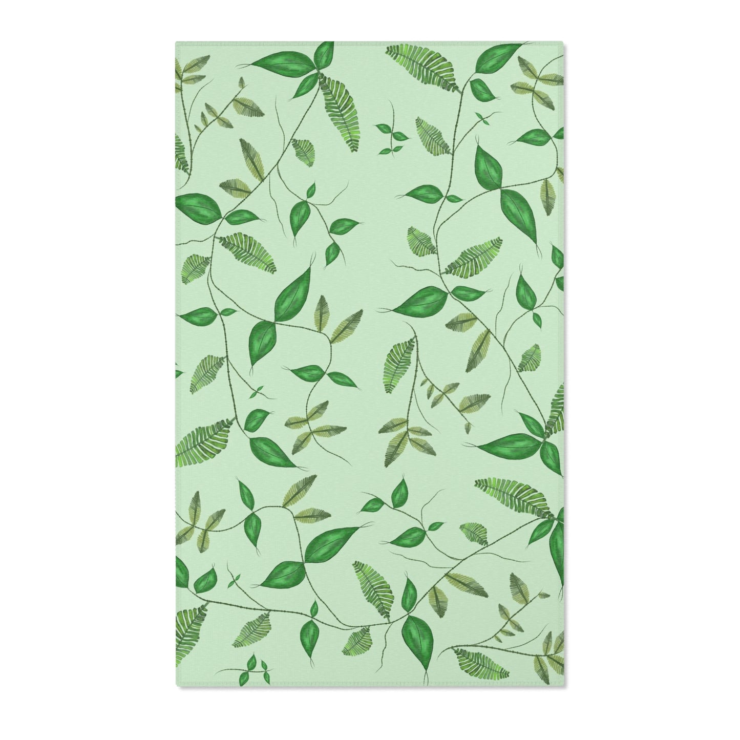 Rectangular Area Designer Rug (Leaves) - Revel Sofa