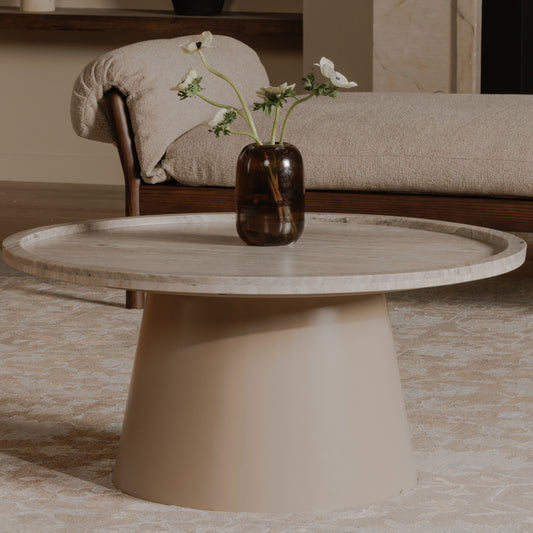 Kimberley Coffee Table – 34" Round Marble Coffee Table (5)