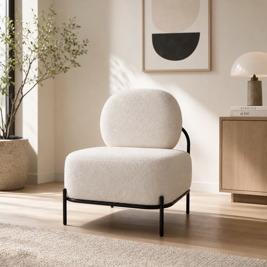 Silla decorativa 'Arendal' en vainilla