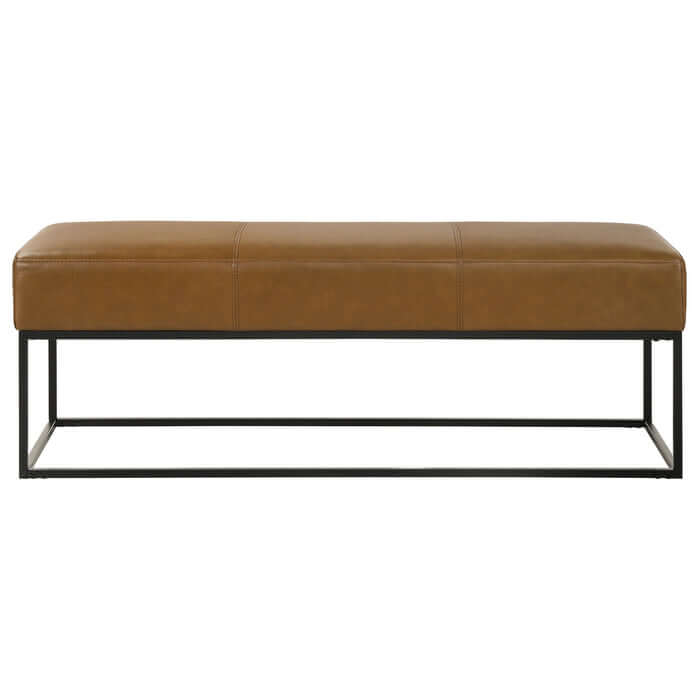 Odessa Genuine Leather Bench 48"