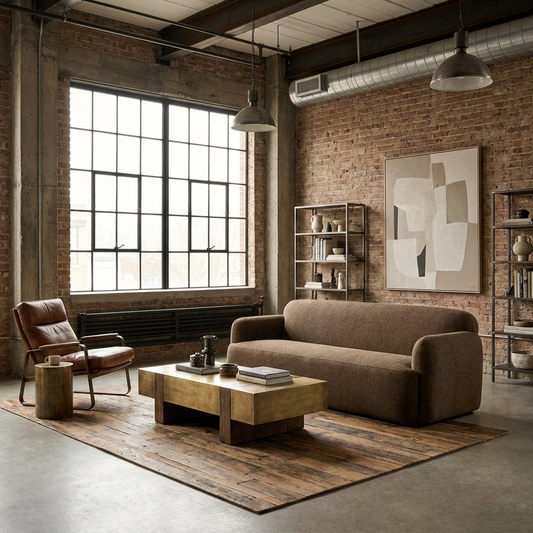 90" Fabric Sofa | Farmhouse Style Upholstered Living Room Couch