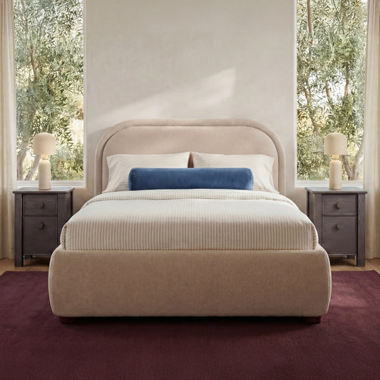 Colin Bed – 48"–85.5" Upholstered Bed (2 Colors) (11)