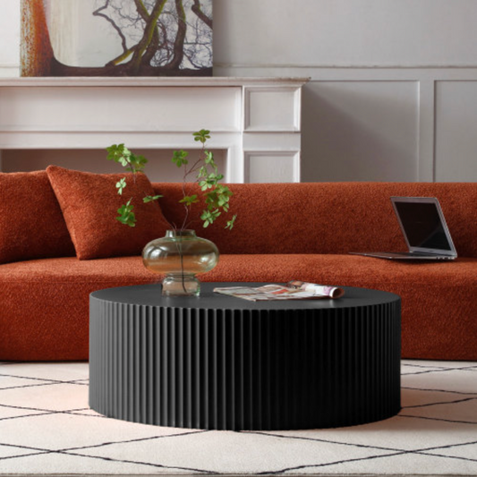 Stylish Round MDF Coffee Table in Contemporary Design in Variety of Colors - Revel Sofa