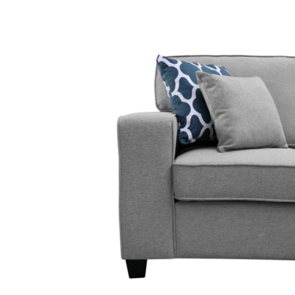 Sonoma Modular Linen Corner Sectional Sofa and Ottoman 98" - Revel Sofa