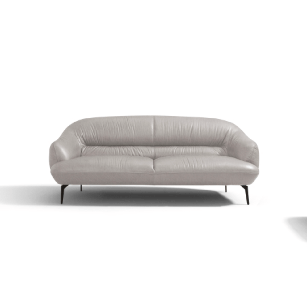 Leonia Contemporary Italian Leather Loveseat Sofa 66” - Revel Sofa