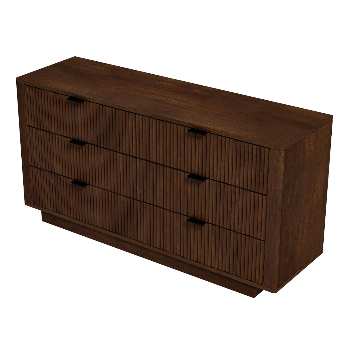 Lola MCM Walnut Dresser With 6 Drawers - Revel Sofa