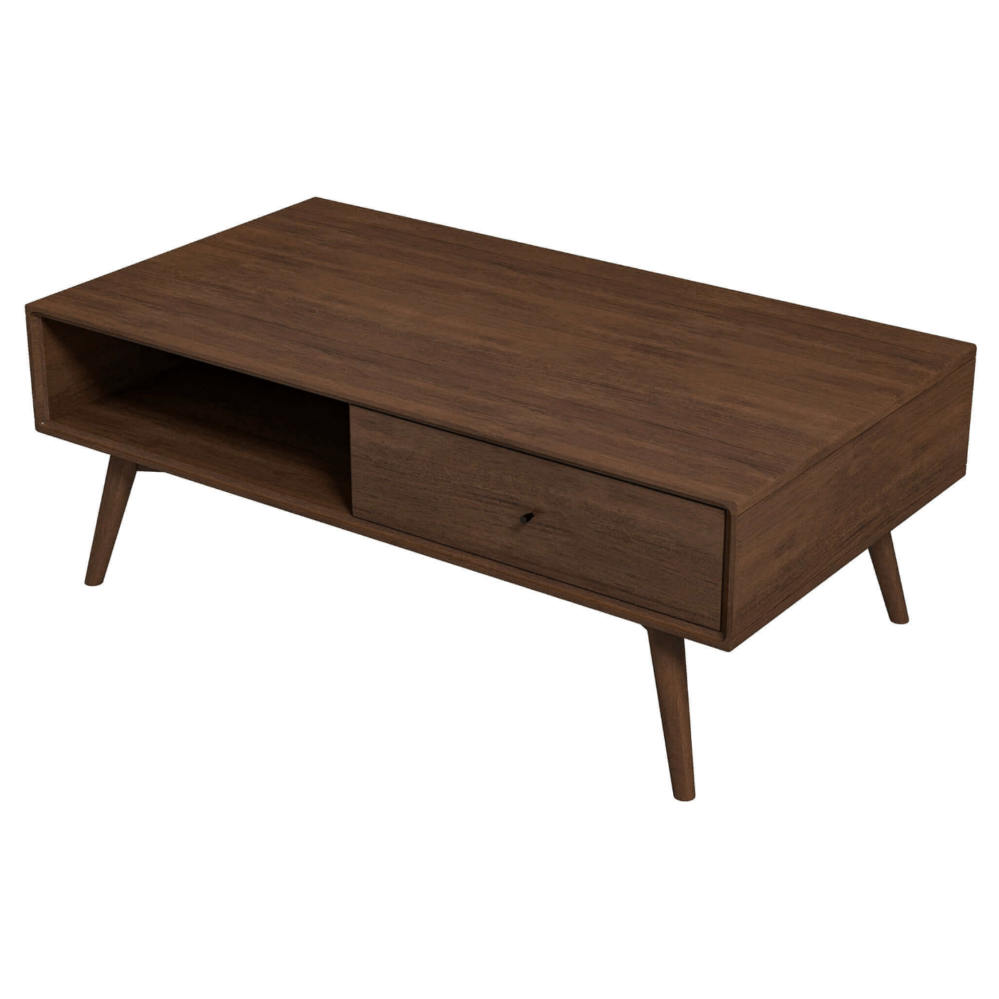 Caroline MCM Teak Solid Wood Coffee Table 48" - Revel Sofa