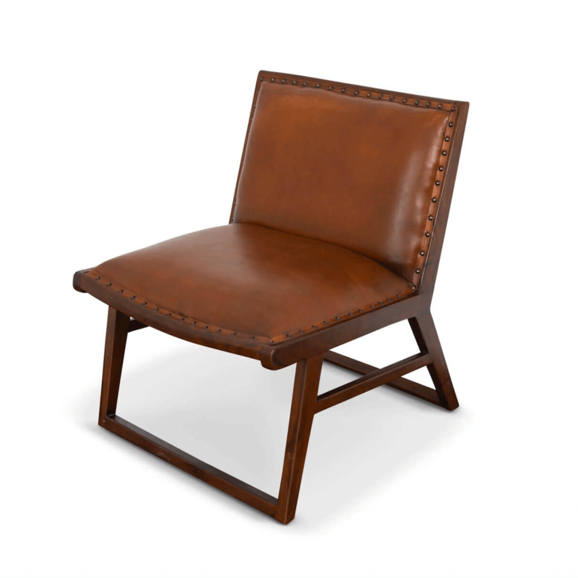 Marquis MCM Genuine Leather Lounge Accent Chair - Revel Sofa
