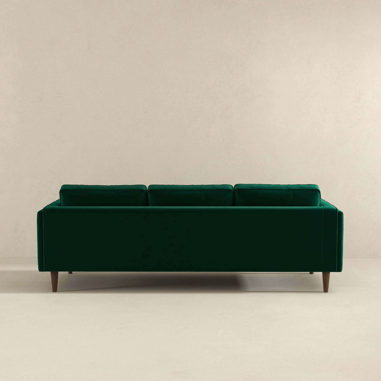 Amber MCM Styled Velvet Sofa Couch 86" - Revel Sofa