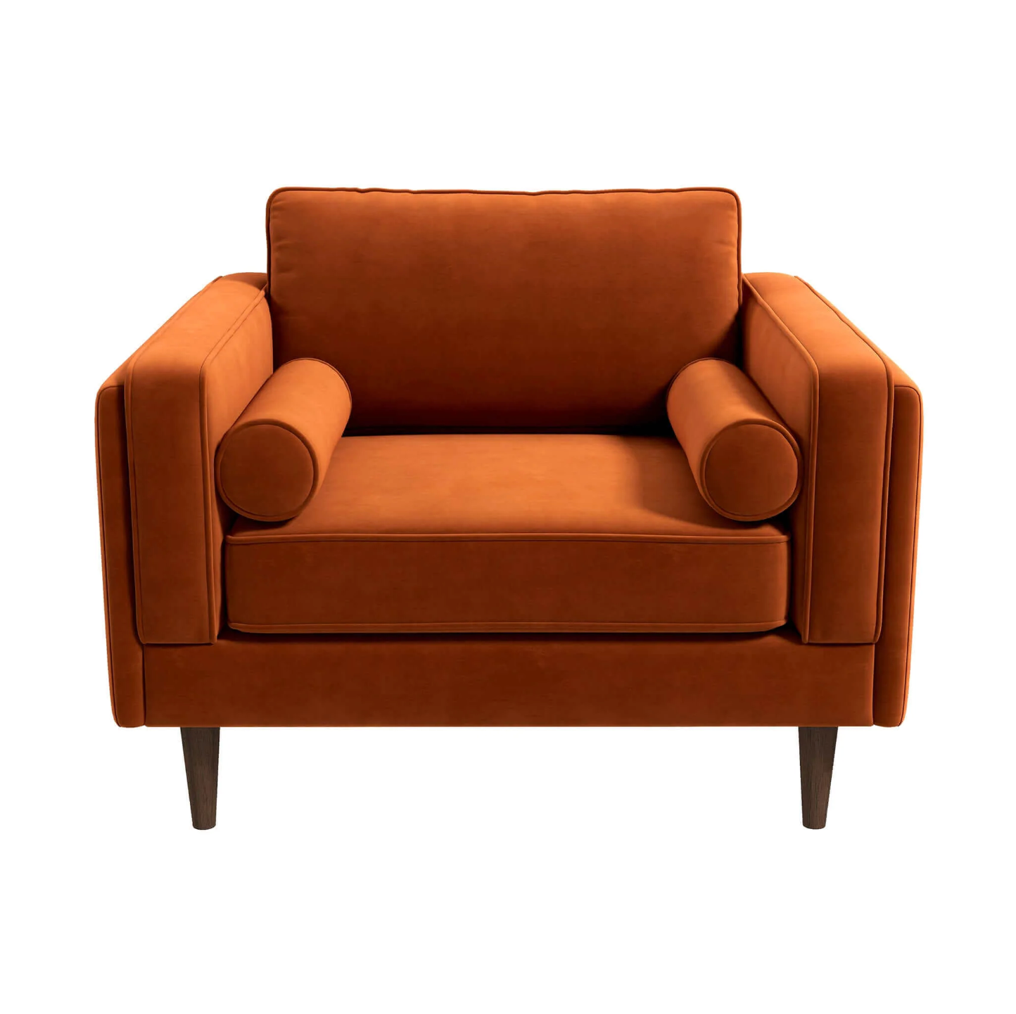 Amber MCM Velvet Accent Lounge Chair