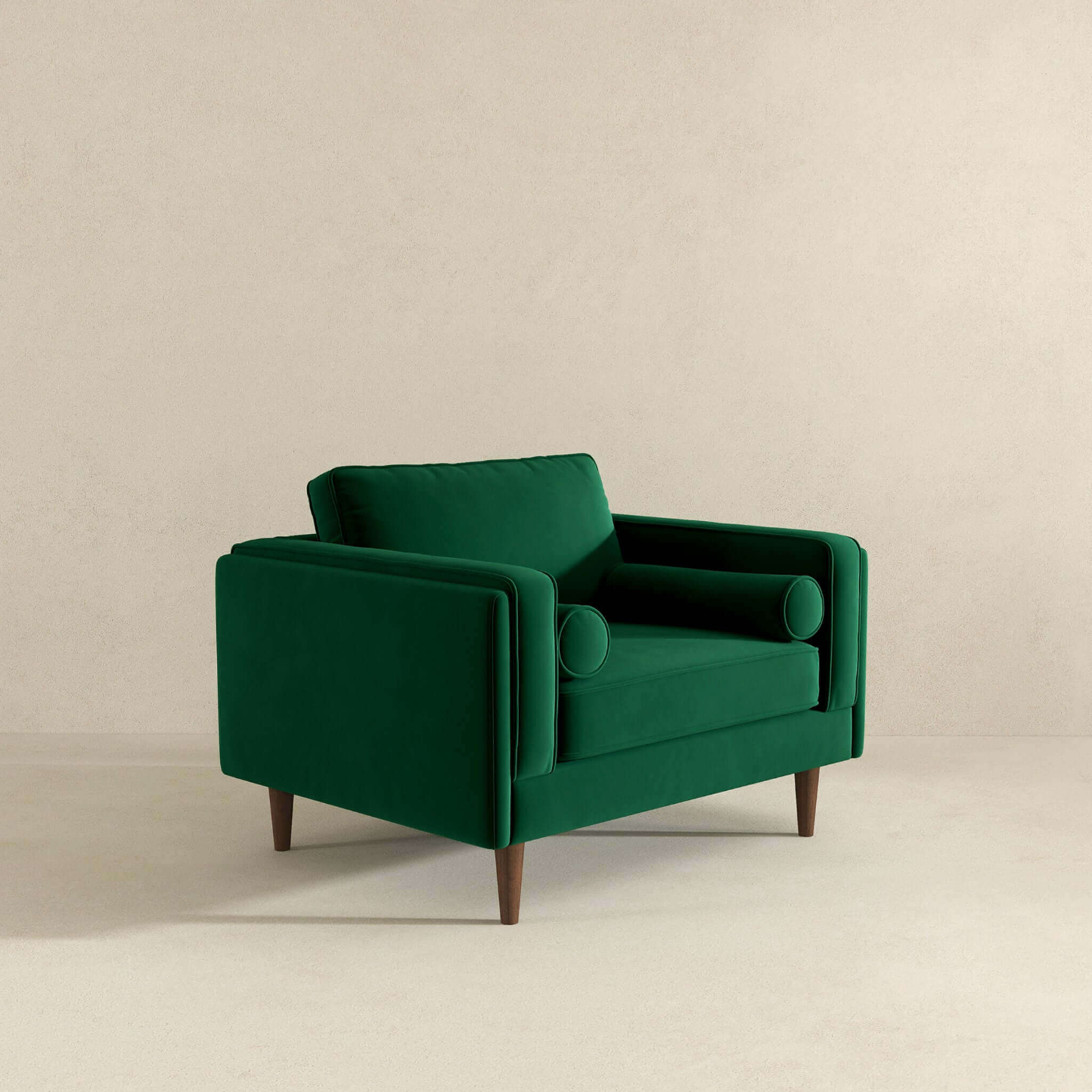 Amber MCM Velvet Accent Lounge Chair