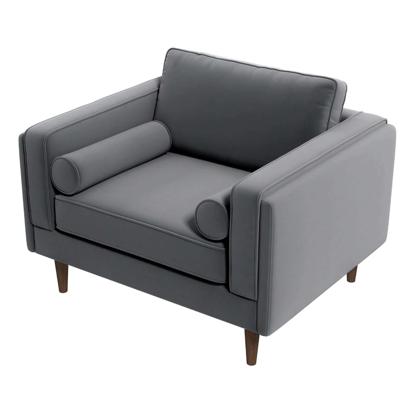 Amber MCM Velvet Accent Lounge Chair