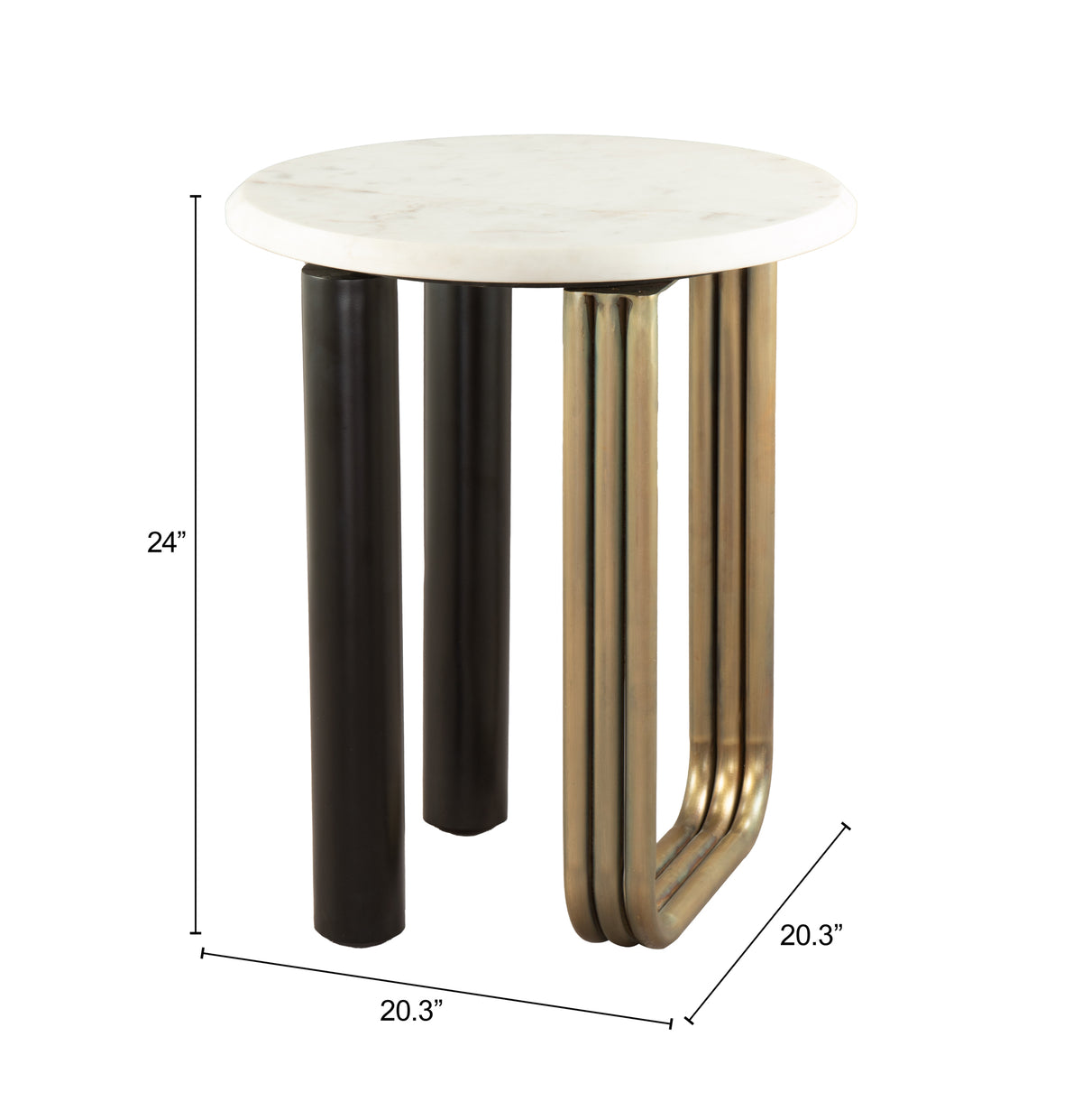 Elyn Multicolor Side Table
