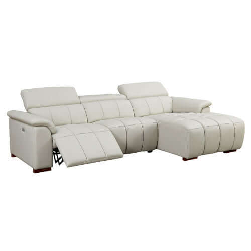 Modern Leather Chaise Sofa Sectional 113" (2 Colors)