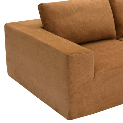 Modern Modular Low Profile Corner Sofa Sectional 116'