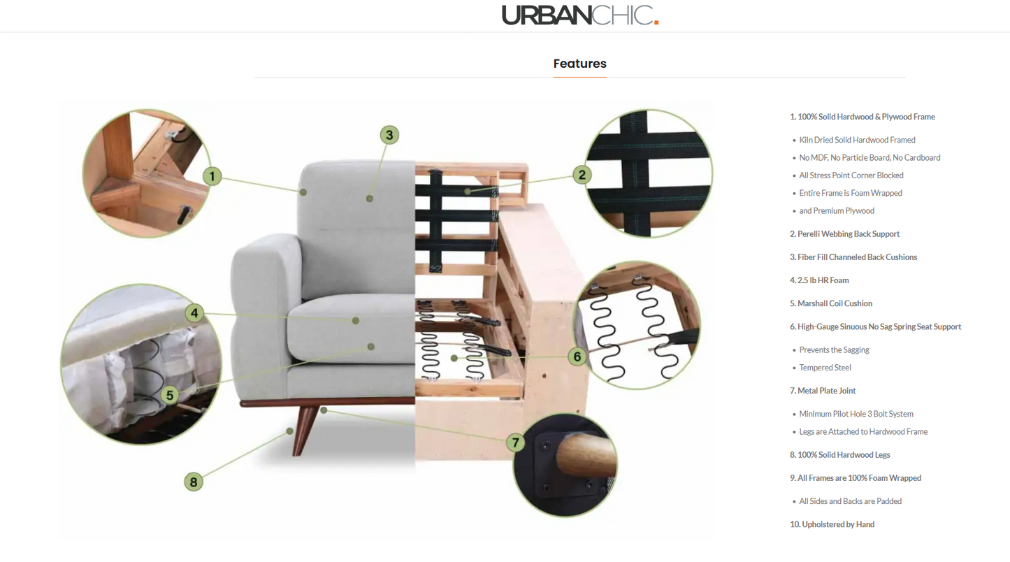 Anderson Denim Blue Upholstered Sectional Sofa – 105" Right-Arm Facing Sectional – view 9