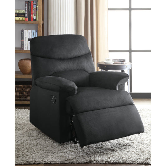 Arcadia Black Fabric Recliner – 35"W Recliner