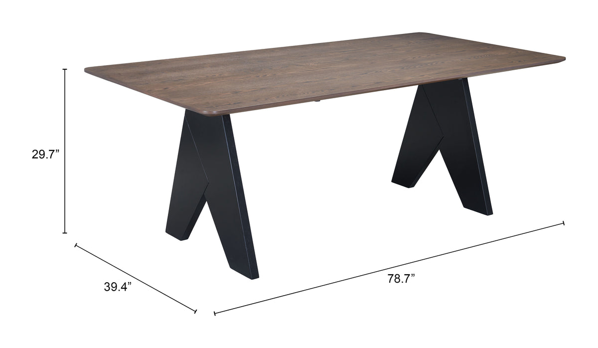 Lisse Espresso Rectangular Dining Table