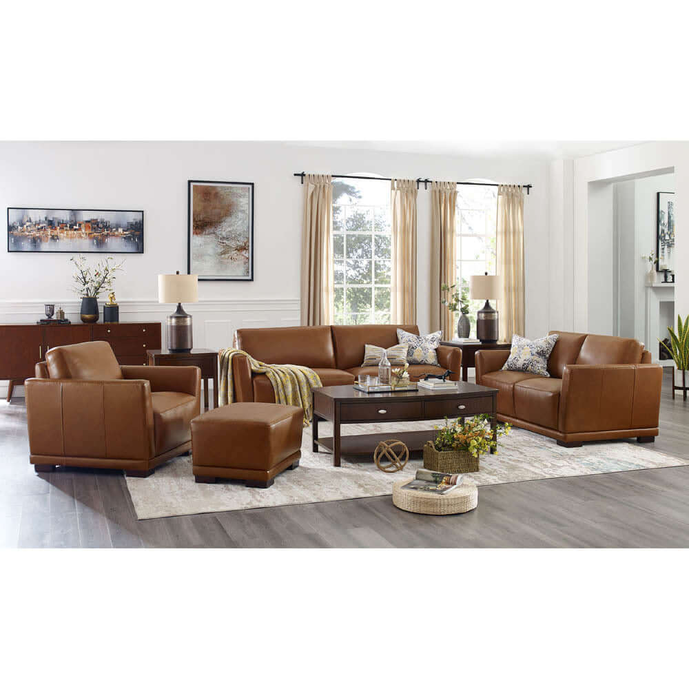 Mary MCM Genuine Leather Loveseat 60'