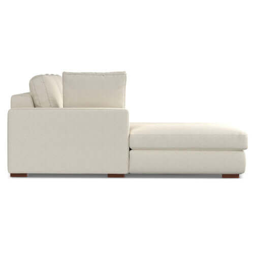 Charlie Modern Deep Seat Sectional Chaise Sofa 122"