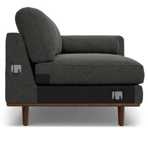Morrison MCM Sectional Chaise Sofa 102' (2 Colors)