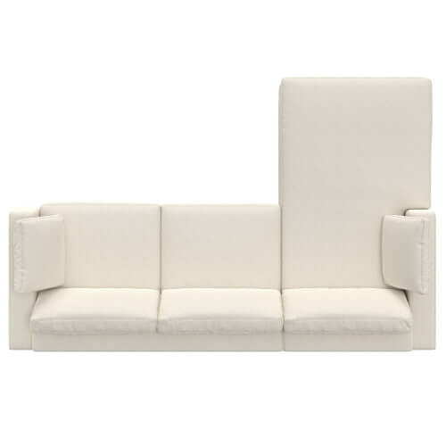 Charlie Modern Deep Seat Sectional Chaise Sofa 122"