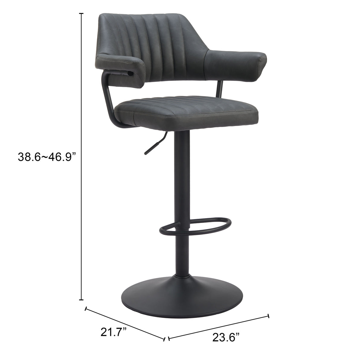 Erret Gray Barstool