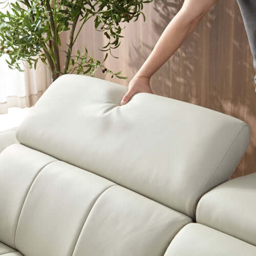 Modern Leather Chaise Sofa Sectional 113" (2 Colors)