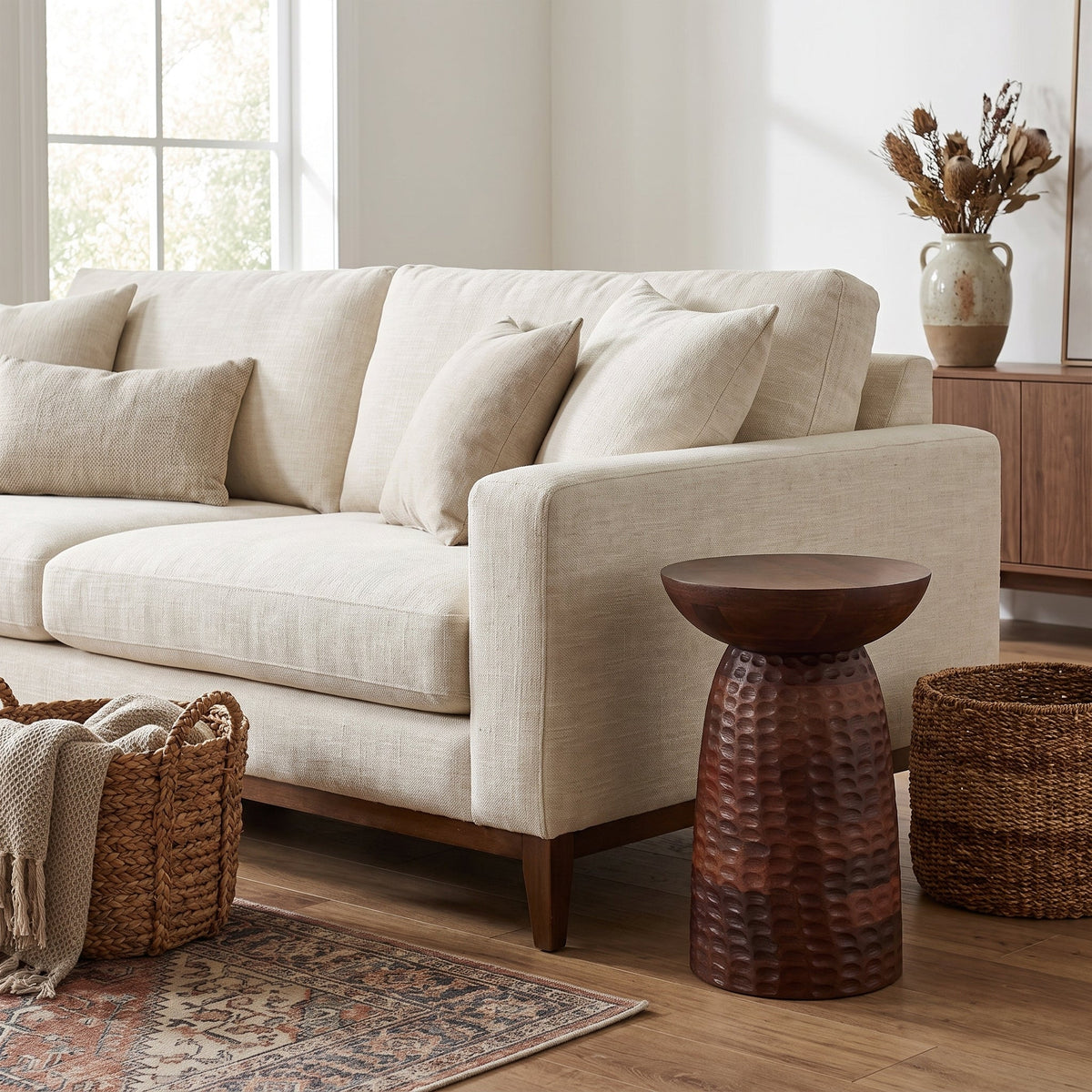 Elmford Mango Wood Accent Table in Brown