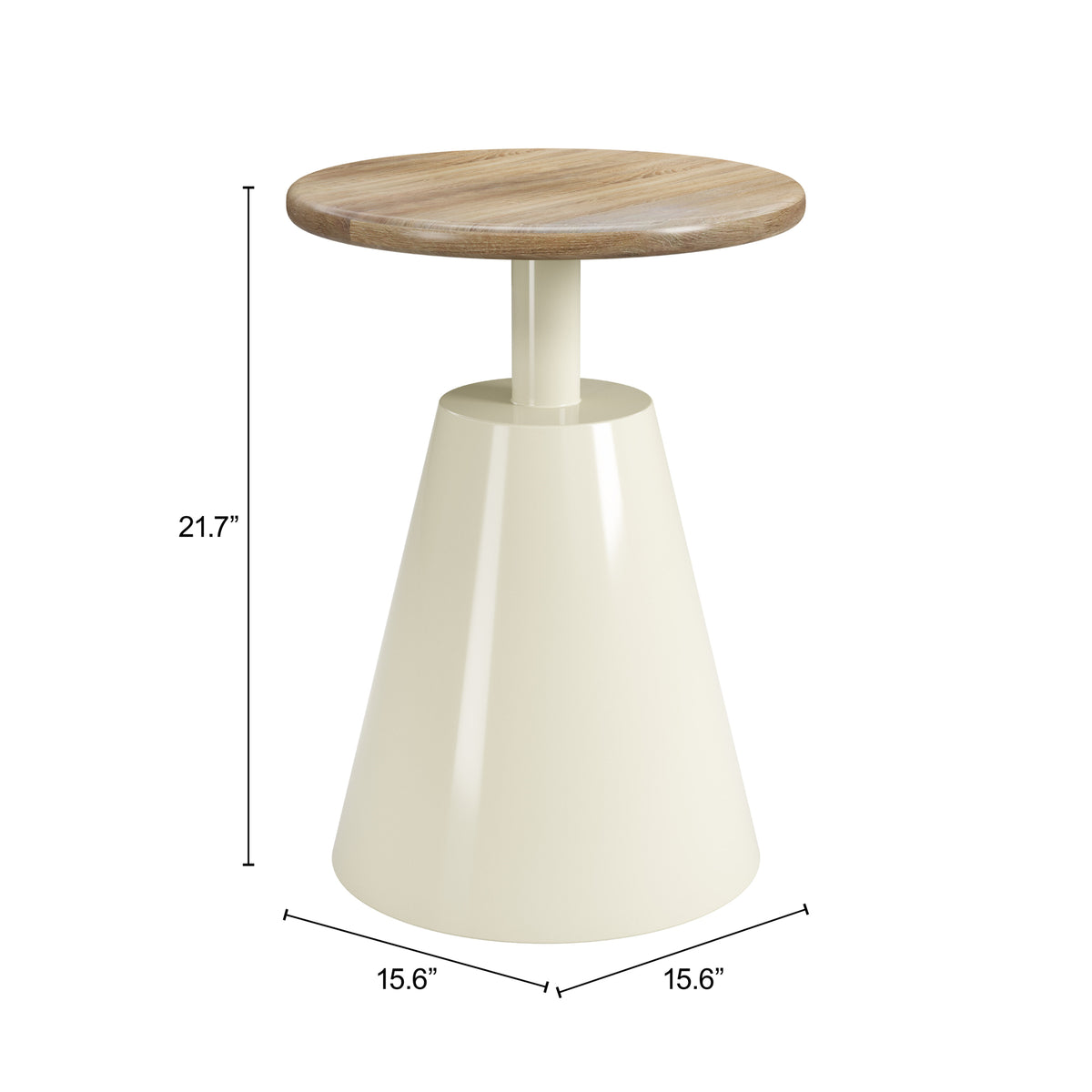Sira Natural & Ivory Side Table