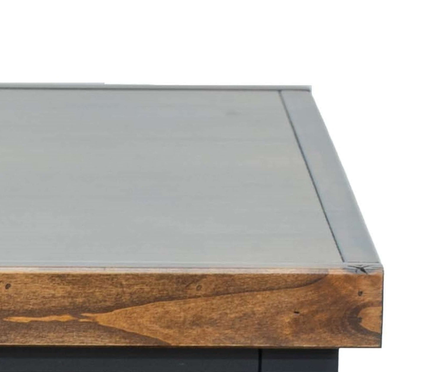 Essex Solid Wood Rectangular Coffee Table, Black and Whiskey Finish 48" - Revel Sofa