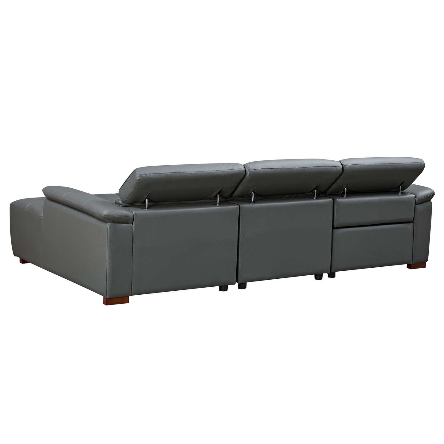 Modern Leather Chaise Sofa Sectional 113" (2 Colors)