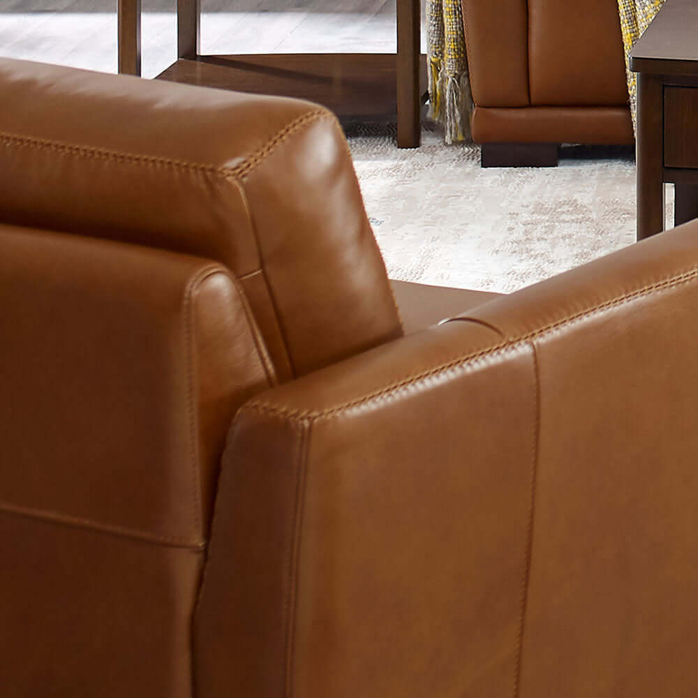 Mary MCM Genuine Leather Loveseat 60'