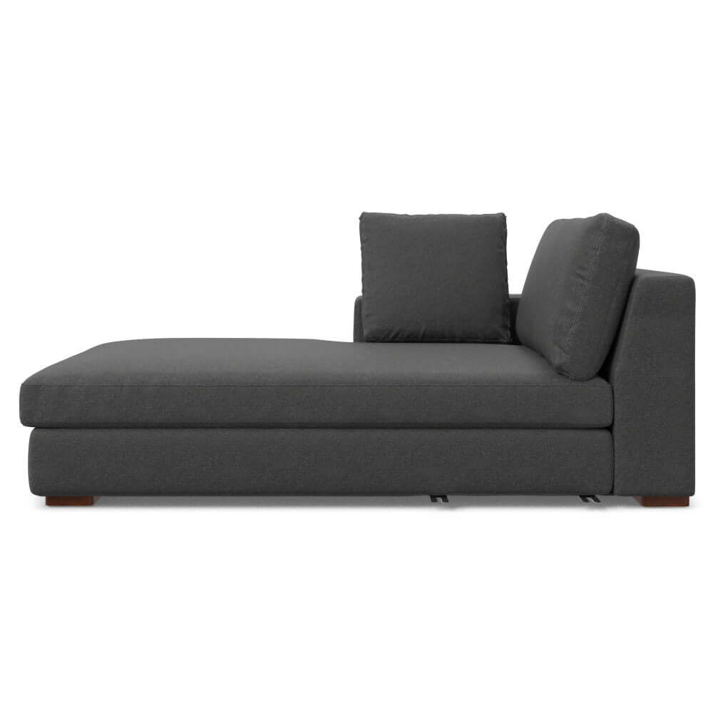 Charlie Modern Deep Seat Sectional Chaise Sofa 122"