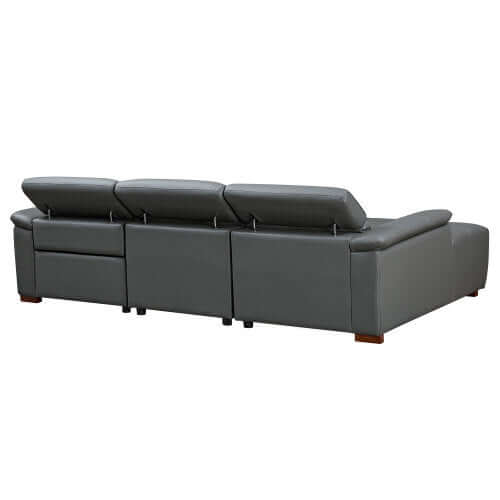 Modern Leather Chaise Sofa Sectional 113" (2 Colors)