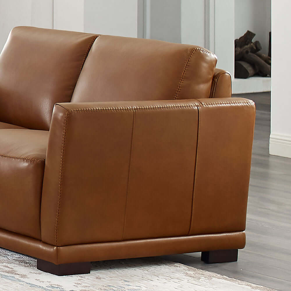 Mary MCM Genuine Leather Loveseat 60'